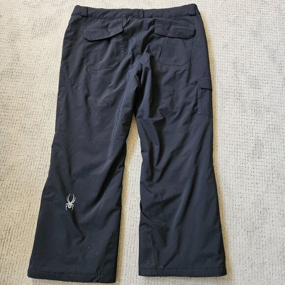 Spyder Snow Pants Mens XXXLarge Short Black Troublemaker Thinsulate Ski Snowboar - Picture 10 of 13